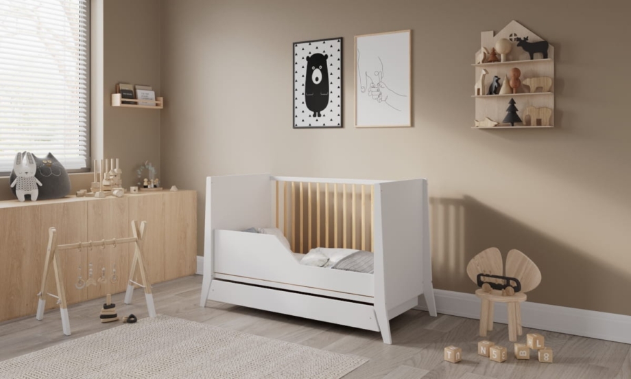 LETTINO COSMO KREVETAC 120X60 WHITE PINE + FIOKA