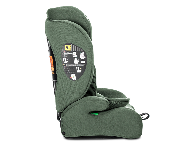 LORELLI AUTO SEDISTE ADVENTURE I-SIZE (76-150cm) - GREEN (YC13) Auto sedište Lorelli Adventure zeleno – pogled sa strane