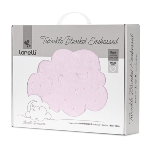 LORELLI CEBENCE ZA BEBE 80*110CM "TWINKLE" - PINK