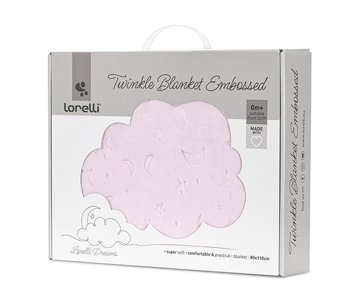 LORELLI CEBENCE ZA BEBE 80*110CM "TWINKLE" - PINK