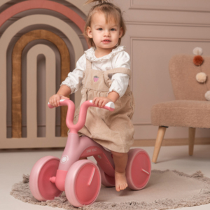 LORELLI GURALICA RIDE-ON BIKE SUNNY ROAD - PINK Bicikl guralica Lorelli Sunny Road roze – pogled sa strane