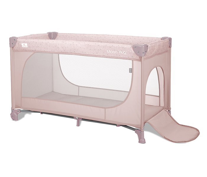 LORELLI PRENOSIVI KREVET MOON HUG 1 NIVO - PINK Prenosivi krevetac Moon Hug roze – detalj