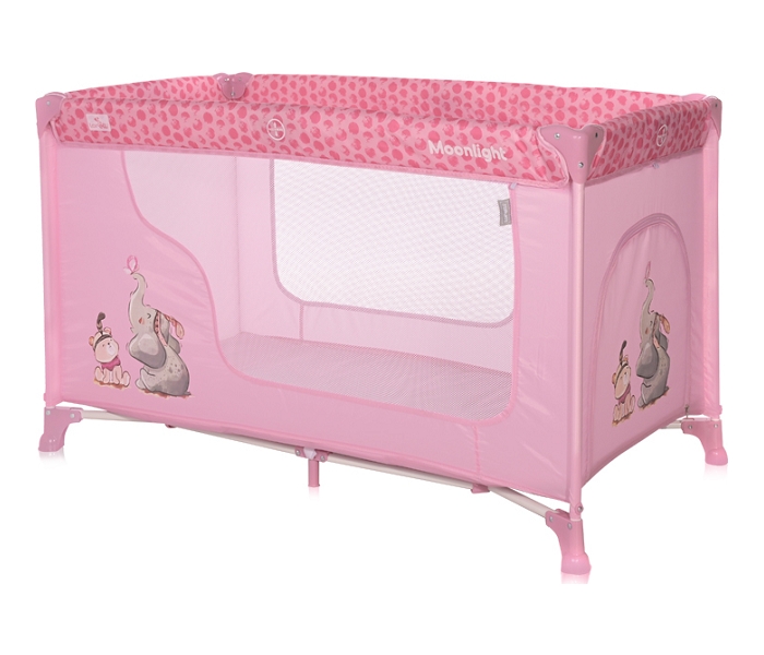 Lorelli prenosivi krevetac Moonlight roze