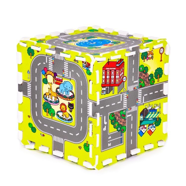 PODLOGA ZA IGRU CITY 9 ELEMENATA 90.5x90,5CM IPLAY