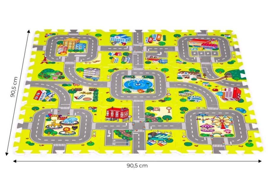 PODLOGA ZA IGRU CITY 9 ELEMENATA 90.5x90,5CM IPLAY