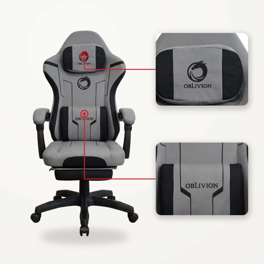 Gejmerska stolica Oblivion PHANTOM siva Gejmerska stolica Oblivion PHANTOM siva