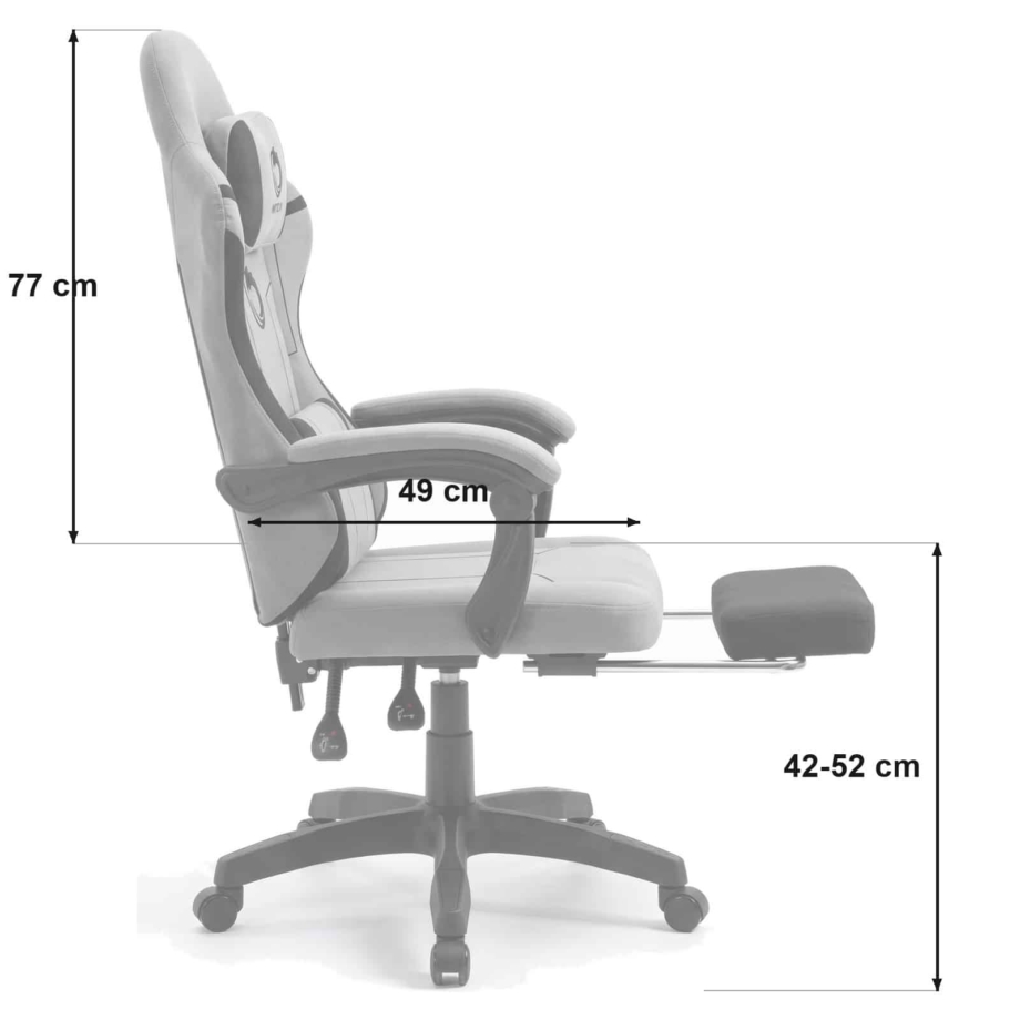 Gejmerska stolica Oblivion PHANTOM siva Gejmerska stolica Oblivion PHANTOM siva