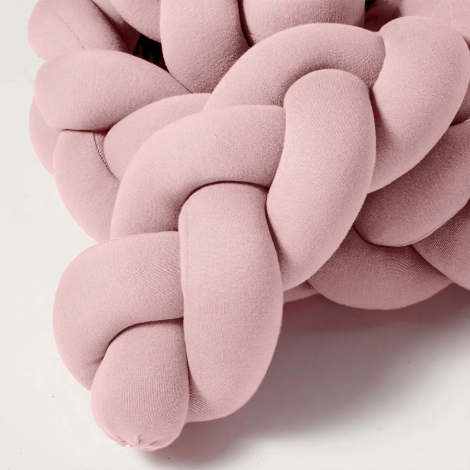 Nordic Coast pletena ogradica za krevetac 200x15 cm, svetlo roze Nordic Coast pletena ogradica svetlo roze, fotografija 5