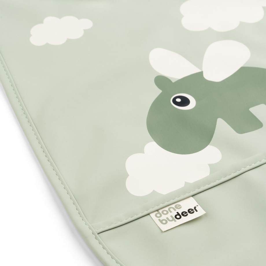 Done by Deer portikla sa čičak trakom Happy Clouds zelena Done by Deer portikla sa čičak trakom Happy Clouds zelena, bliži prikaz