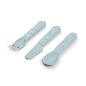 Done by Deer set pribora za jelo Foodie Happy Dots plavi, bliži prikaz