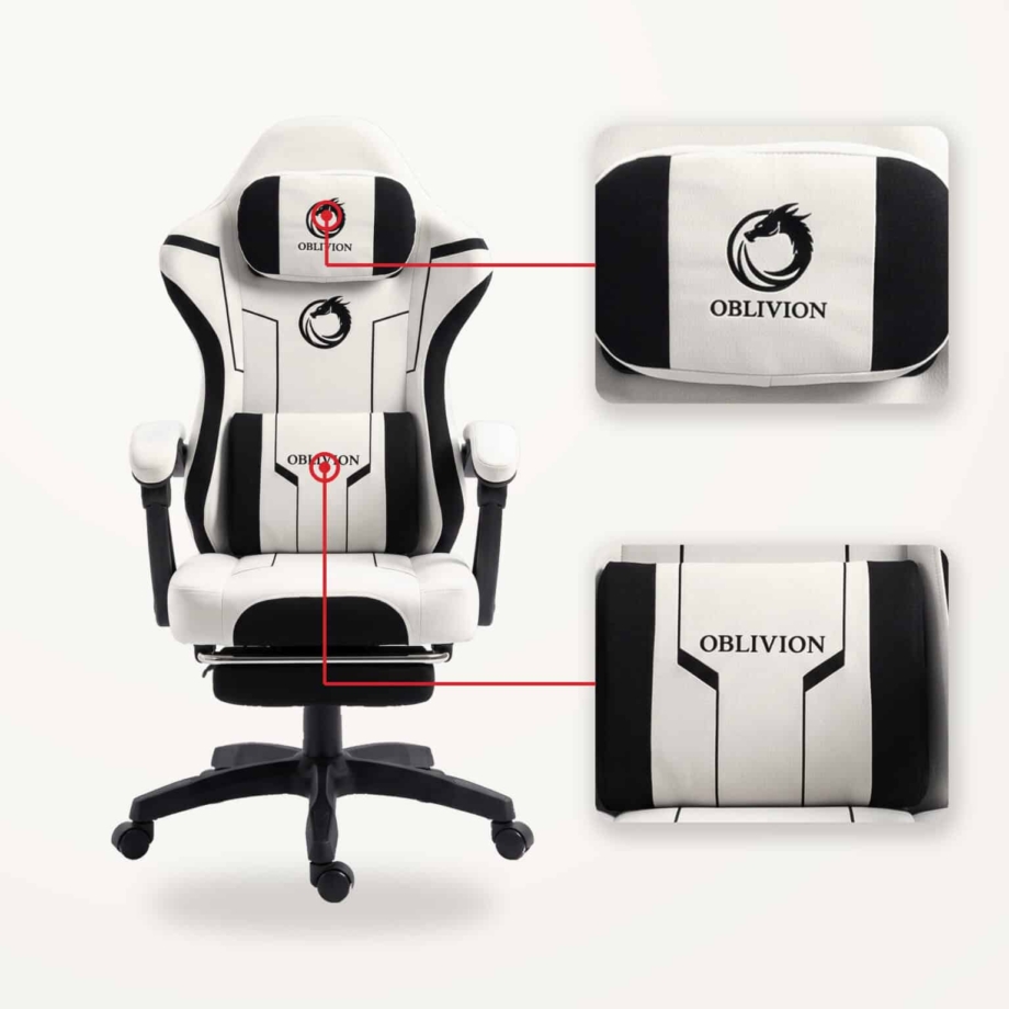 Gejmerska stolica Oblivion PHANTOM bela