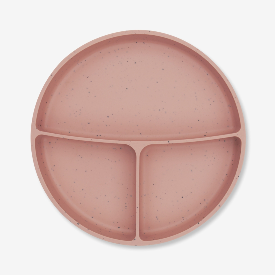 KIKKA BOO Silikonski tanjir sa pregradama i vakum osnovom Platinum Blush – prikaz 3