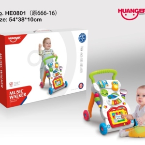 Guralica hodalica za bebe sa edukativnim dodacima, muzikom i svetlom