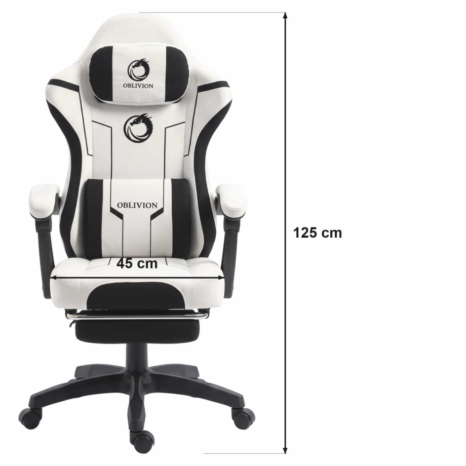 Gejmerska stolica Oblivion PHANTOM bela