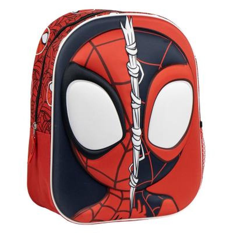 Ranac Spider-Man 30 cm Ranac Spider-Man sa izdignutom 3D maskom u crvenoj i crnoj boji