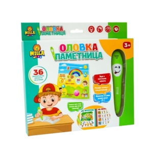 Zelena olovka pametnica Milla Toys u kutiji sa knjigom aktivnosti