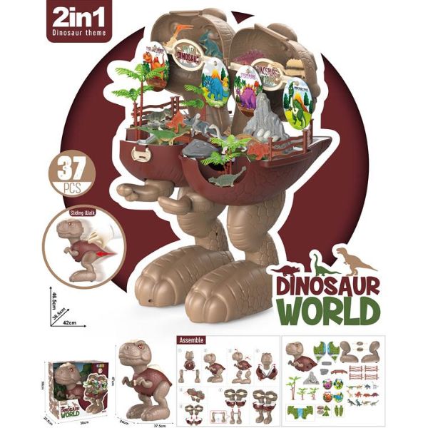 Dino park set sa 37 delova 2u1 u kutiji