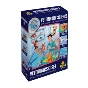 Edukativni veterinarski set u kutiji, uzrast 8+