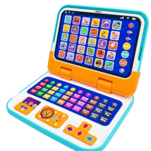 INTERAKTIVNI LAPTOP 2U1 35830 Interaktivni dečiji laptop 2u1 sa ćiriličnom tastaturom i ekranom sa slikama