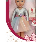 Lutka balerina Dream Girl u srebrnom topu i šarenoj tutu suknji