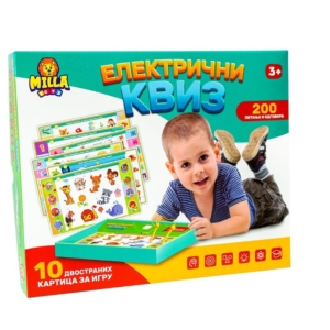 Električni kviz Milla Toys sa dvostranim karticama za igru
