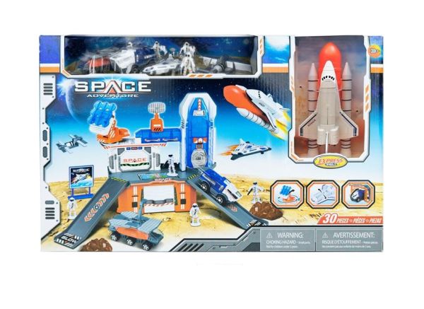image3 Set igračka svemirska baza Express Wheels sa stanicom, rampama, vozilima, šatlom i astronautima