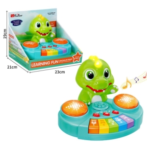INTERAKTIVNI MUZICKI DINOSAURUS KLAVIR I BUBNJEVI 35346 - Slika 1