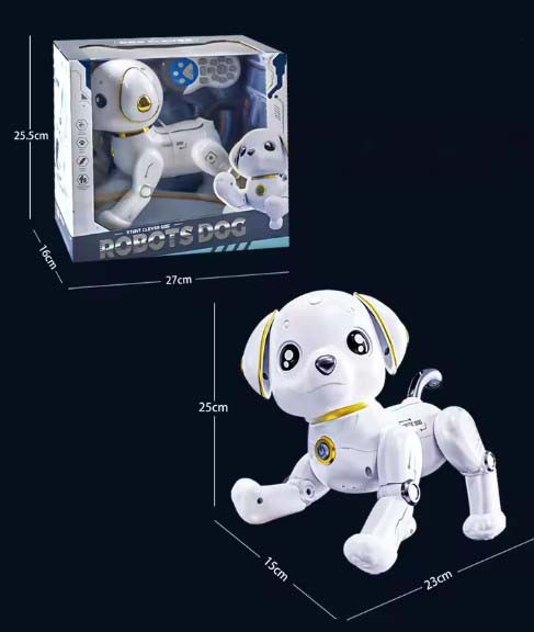 Robot pas sa dimenzijama pakovanja i kutijom