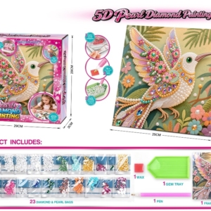 Kreativni set sa perlicama i kristalčićima – Kolibri 2