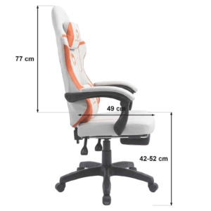 Gejmerska stolica Oblivion PHANTOM Sivo-narandžasta Gejmerska stolica Oblivion PHANTOM Sivo-narandžasta - Slika 3