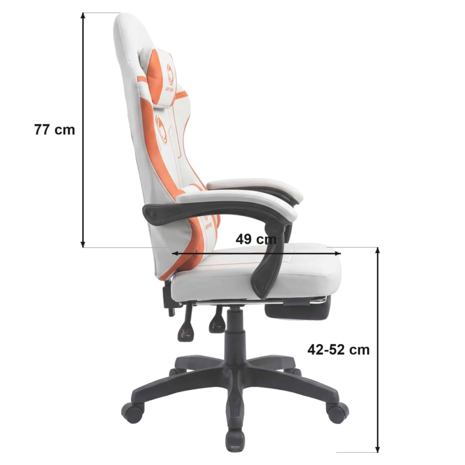 Gejmerska stolica Oblivion PHANTOM Sivo-narandžasta Gejmerska stolica Oblivion PHANTOM Sivo-narandžasta