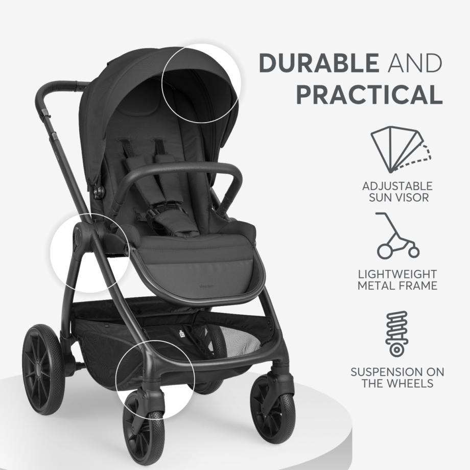 Kikka Boo Modena 2027 kolica black – prikaz 6