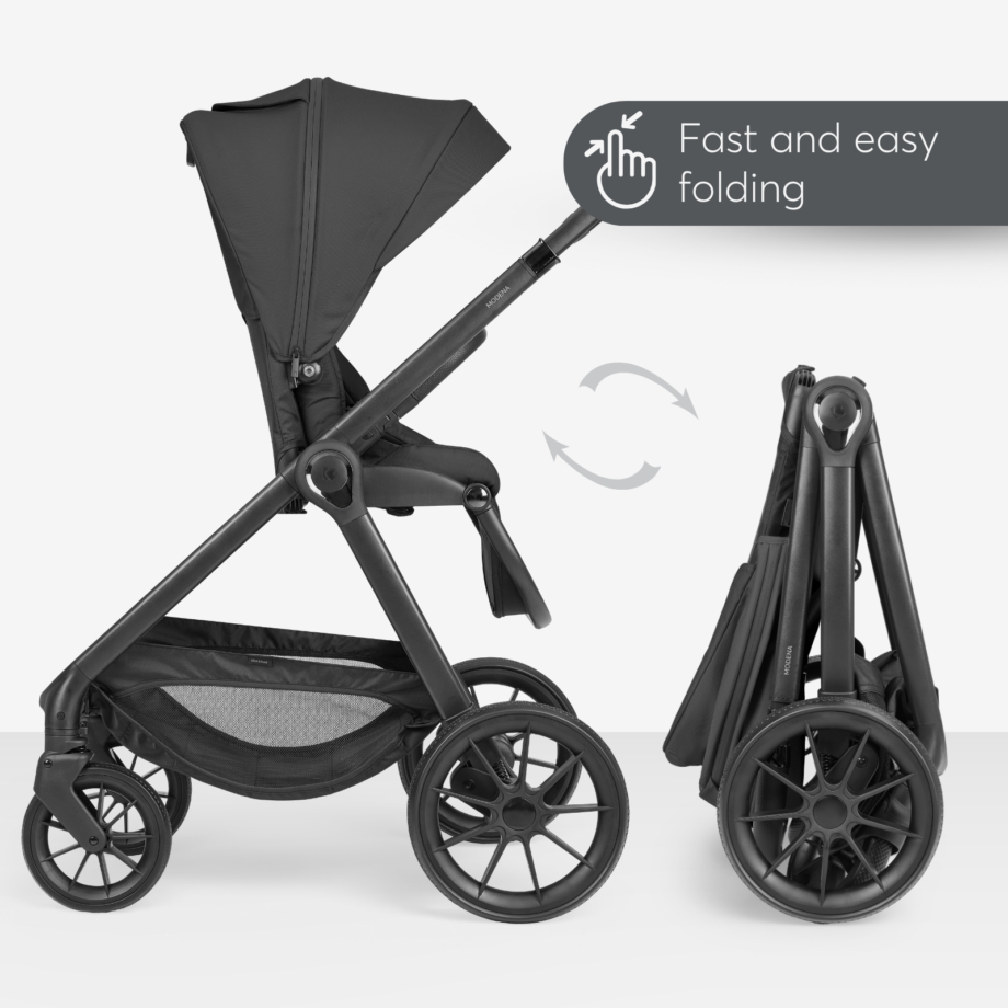 Kikka Boo Modena 2027 kolica black – prikaz 9