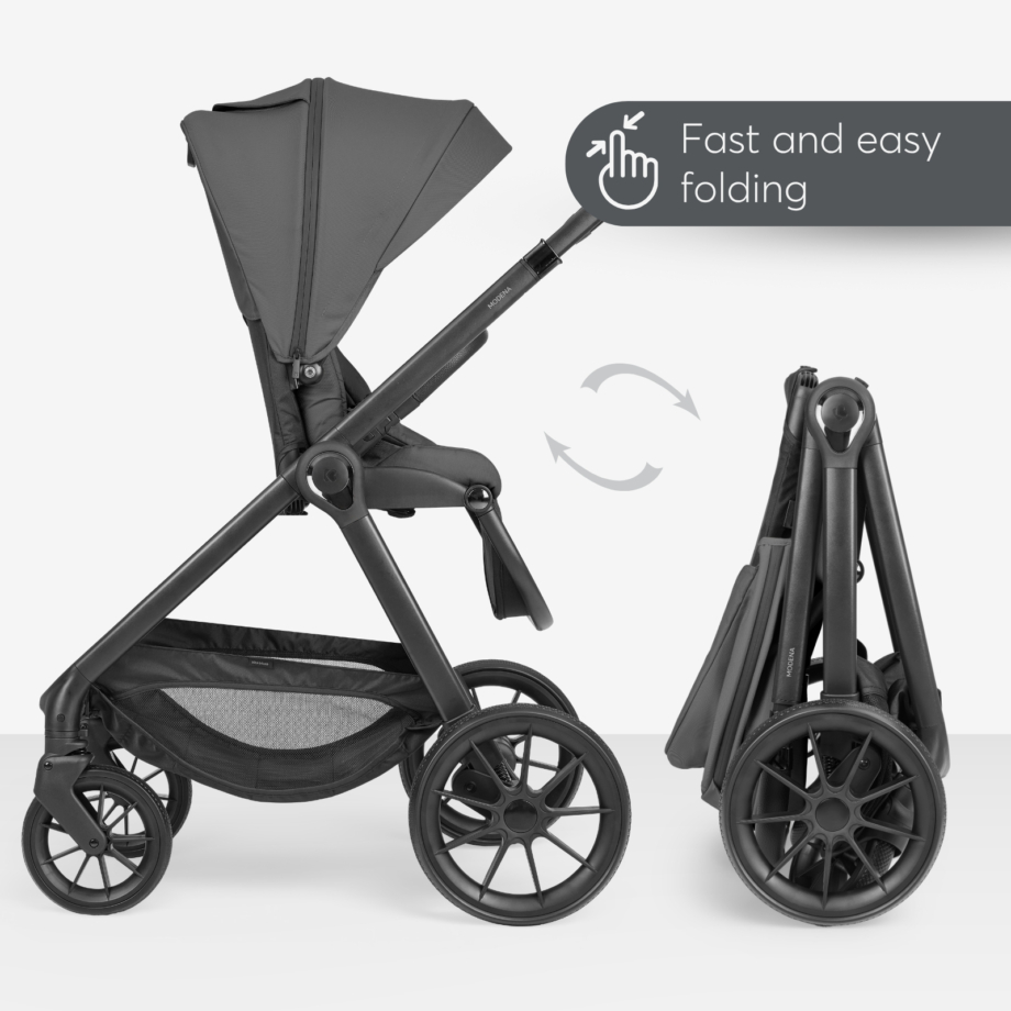 Kikka Boo Modena 2027 kolica dark grey – prikaz 9