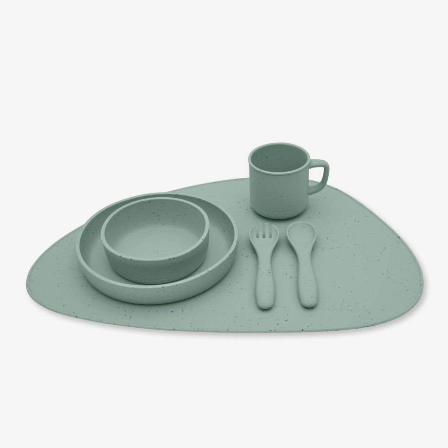 KIKKA BOO Silikonski podmetač Platinum Sage – prikaz 3