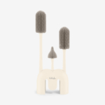 KIKKA BOO Set silikonskih četki 3 dela sa stalkom Platinum Sand