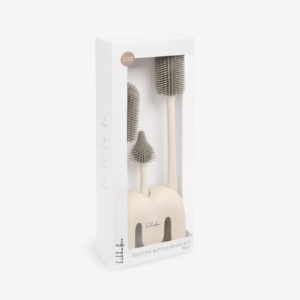 KIKKA BOO Set silikonskih četki 3 dela sa stalkom Platinum Sand – prikaz 6